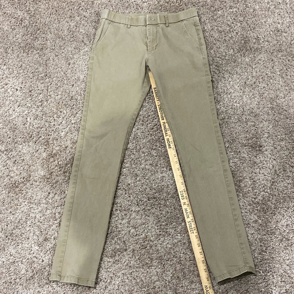 Men’s Plaid&Plain Skinny Stretch Khakis 31x 34